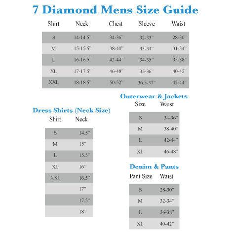 Diamond Sleeve Size Chart