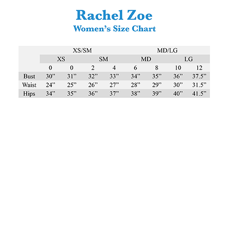 Zoe Size Chart