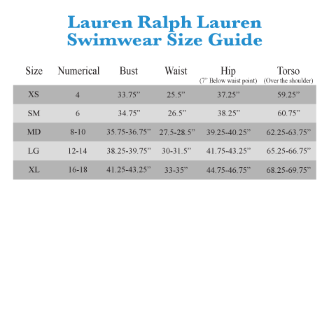 Ralph Bathing Suit Size Chart