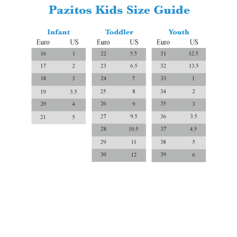 Ugg Kids Size Chart