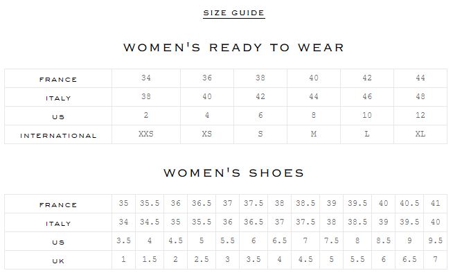 Moncler Size Chart