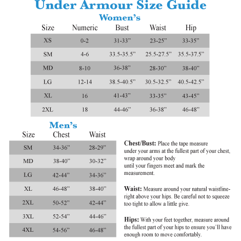 Under Armour Sock Size Chart