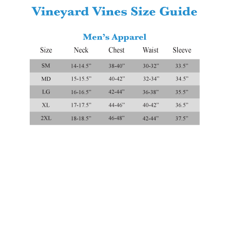 Vineyard Vines Youth Size Chart