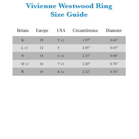 Vivienne Westwood Size Chart Mens