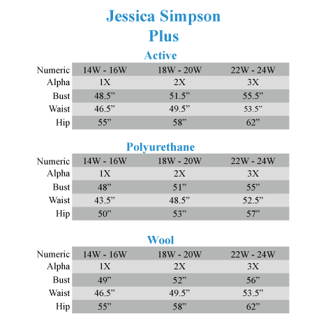 Leota Size Chart