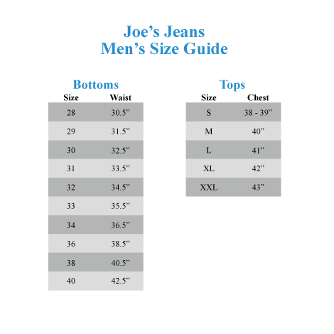 Adriano Goldschmied Size Chart