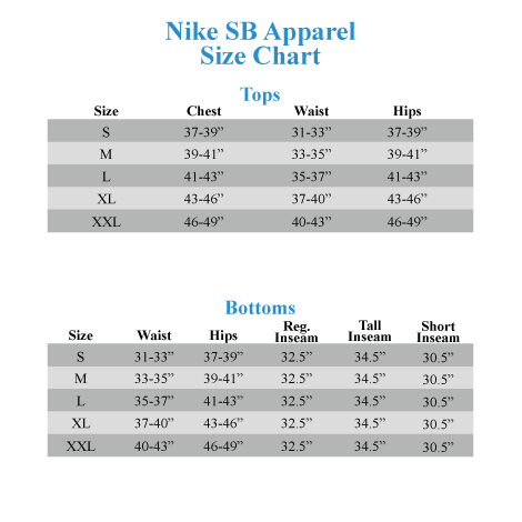 Nike Youth Socks Size Chart