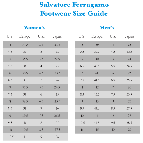 Zappos Shoe Size Chart