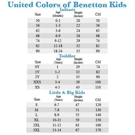 united colors of benetton kids long sleeve pleated skirt benetton size chart