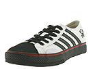 Draven - Duane Peters Lo Top 4-Stripes (White/Black) - Men's,Draven,Men's:Men's Athletic:Skate Shoes