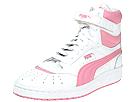 Puma Kids - Sky II Hi JR (Youth) (White/Sea Pink) - Kids,Puma Kids,Kids:Girls Collection:Youth Girls Collection:Youth Girls Athletic:Athletic - Basketball