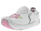 Stride Rite - Lil Chuckle (Infantg) (White W/ Flower/Leather) - Kids,Stride Rite,Kids:Girls Collection:Infant Girls Collection:Infant Girls First Walker:First Walker - Hook and Loop