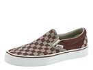 Vans - Classic Slip-On (Red Mahogany/Zinc Checkerboard) - Men's,Vans,Men's:Men's Athletic:Skate Shoes