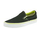 Vans - Classic Slip-On (Black/Lime Punch) - Men's,Vans,Men's:Men's Athletic:Skate Shoes