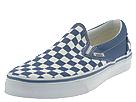 Buy discounted Vans - Classic Slip-On (Stv Navy/True White Checkerboard) - Men's online.