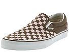 Vans - Classic Slip-On (Dark Earth/Barely Pink Checkerboard) - Men's,Vans,Men's:Men's Athletic:Skate Shoes
