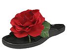 Bonjour Fleurette - Liz Collection (Black W/Red Rose) - Women's,Bonjour Fleurette,Women's:Women's Casual:Slippers:Slippers - Outdoor Sole