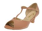 Capezio - Cuban Heel Latin T-Strap Sandal (Suntan) - Lifestyle Departments,Capezio,Lifestyle Departments:The Gym:Women's Gym:Dance