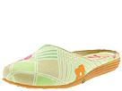 J. - Flirt (Green Printed Fabric) - Women's,J.,Women's:Women's Casual:Casual Flats:Casual Flats - Slides/Mules
