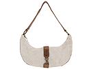 J Lo Handbags - Crackle Leather Hobo (White) - Accessories,J Lo Handbags,Accessories:Handbags:Hobo