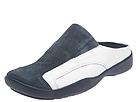 Ecco - Flash Slip-on Slide (Denim Blue Suede/White Leather) - Women's,Ecco,Women's:Women's Casual:Casual Flats:Casual Flats - Slides/Mules