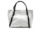 Buy Plinio Visona Handbags - Pony/Patent Satchel (White/Black) - Accessories, Plinio Visona Handbags online.