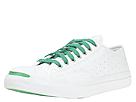Converse - Jack Purcell Leather (White/White/Green) - Men's,Converse,Men's:Men's Athletic:Classic