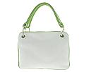 Buy Plinio Visona Handbags - Sydney Small Satchel (White/Green) - Accessories, Plinio Visona Handbags online.