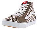 Buy discounted Vans - SK8-Hi (Dark Earth/Barely Pink Checkerboard) - Men's online.