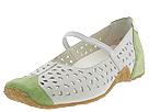 Rieker - L2975 (Off White Leather w/Green Toe) - Women's,Rieker,Women's:Women's Casual:Casual Flats:Casual Flats - Mary-Janes