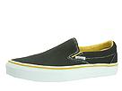 Vans - Classic Slip-On (Black/Mineral Yellow Warp Chex) - Men's,Vans,Men's:Men's Athletic:Skate Shoes