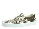 Vans - Classic Slip-On (Pale Khaki/Espresso Warp Chex) - Men's