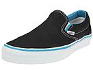 Buy Vans - Classic Slip-On (Black/Mosaic Blue) - Men's, Vans online.