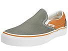 Vans - Classic Slip-On (Dark Gull Grey/Burnt Orange) - Men's,Vans,Men's:Men's Athletic:Skate Shoes
