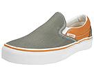 Buy discounted Vans - Classic Slip-On (Dark Gull Grey/Burnt Orange) - Men's online.