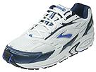 Buy discounted Brooks - Addiction 6 (White/Insignia Blue/Deep Blue/Silver) - Men's online.