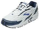 Brooks - Addiction 6 (White/Insignia Blue/Deep Blue/Silver) - Men's,Brooks,Men's:Men's Athletic:Running Performance:Running - General