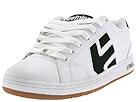 etnies - Cinch (White/White/Black Action Leather) - Men's,etnies,Men's:Men's Athletic:Skate Shoes