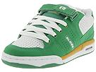 Globe - Flux (Green/White/Sunset) - Men's,Globe,Men's:Men's Athletic:Skate Shoes