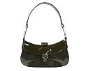 Claudia Ciuti Handbags - Suede and Patent Shoulder Bag (Dark Brown) - Couture
