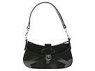 Claudia Ciuti Handbags - Suede and Patent Shoulder Bag (Black/Black) - Couture