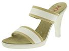 KORS by Michael Kors - Valley (Khaki/white webbing/khaki vacchetta) - Women's,KORS by Michael Kors,Women's:Women's Dress:Dress Sandals:Dress Sandals - Slides