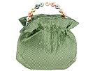 Whiting & Davis Handbags - Satin Mesh w/ Multi-Color Pearls Top Handle (Green) - Accessories,Whiting & Davis Handbags,Accessories:Handbags:Evening Handbags:Satchel