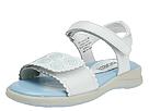Buy discounted Rachel Kids - Catalina (Children) (White Leather/Light Blue Embroidery) - Kids online.
