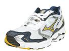 Mizuno Running - Wave Rider 8 (White/Sun/Navy) - Men's