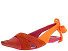 Buy discounted Irregular Choice - 2739-14 Rio (Orange Felt Suede And Leather / Pink Satin) - Women's online.