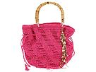 Inge Sport Handbags - Straw Crochet Drawstring (Fuchsia) - Accessories,Inge Sport Handbags,Accessories:Handbags:Drawstring