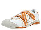 Michelle K Kids - London-Layla (Youth) (White/Natural W/ Orange Trim) - Kids,Michelle K Kids,Kids:Girls Collection:Youth Girls Collection:Youth Girls Athletic:Athletic - Hook and Loop