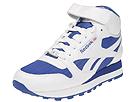 Buy discounted Reebok Classics - Classic Leather Mid Strap Weave (White/Royal) - Men's online.