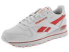 Buy discounted Reebok Classics - Classic Leather P Weave (Sheer Grey/Red) - Men's online.